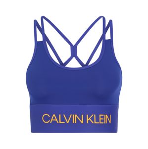 Calvin Klein Performance Sportovní podprsenka  modrá / oranžová
