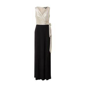 Lauren Ralph Lauren Společenské šaty 'MILTONA'  černá / zlatá / stříbrná