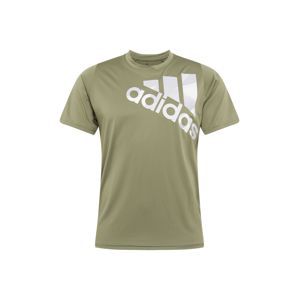 ADIDAS PERFORMANCE Funkční tričko  barvy bláta / bílá