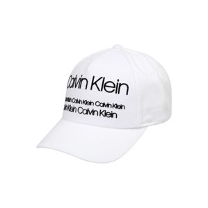 Calvin Klein Kšiltovka 'INDUSTRIAL PIQUE' BASEBALL CAP'  černá / bílá