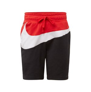 Nike Sportswear Kalhoty  červená / černá / bílá