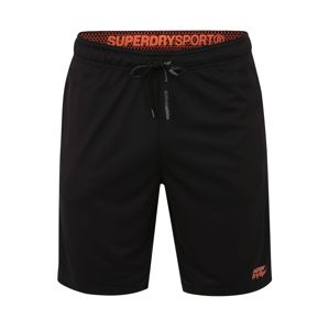 Superdry Sportovní kalhoty 'Active Relaxed Short'  černá