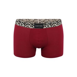 Calvin Klein Underwear Boxerky  béžová / hnědá / červená