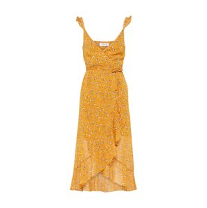 EDITED Letní šaty 'Inken'  hořčicová / modrá / hnědá
