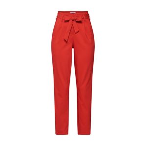 VILA Kalhoty se sklady v pase  červená