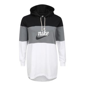 Nike Sportswear Mikina  bílá / šedá / černá