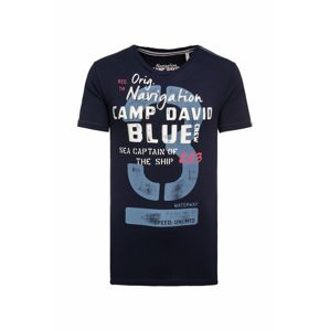 CAMP DAVID Tričko  tmavě modrá
