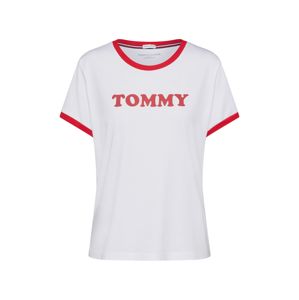 Tommy Hilfiger Underwear Tričko na spaní 'SS TEE SLOGAN'  světle červená / bílá
