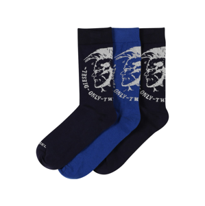 DIESEL Ponožky  noční modrá / královská modrá / černá / bílá