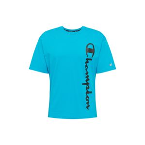 Champion Authentic Athletic Apparel Tričko  aqua modrá / černá