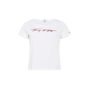 Tommy Hilfiger Curve Tričko 'Carmen'  bílá / červená