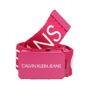 Calvin Klein Jeans Opasek 'CANVAS LOGO BELT'  pink