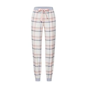 Hunkemöller Pyžamové kalhoty  šedá / růžová / bílá