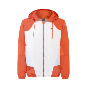 Nike Sportswear Přechodná bunda 'Heritage'  bílá / tmavě oranžová / světlemodrá
