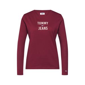 Tommy Jeans Tričko  burgundská červeň