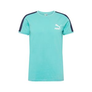 PUMA Funkční tričko 'Iconic T7'  námořnická modř / tyrkysová / bílá