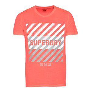 Superdry Funkční tričko  melounová / bílá / stříbrná