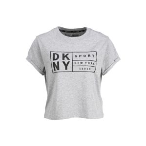 DKNY Sport Funkční tričko  šedá / černá