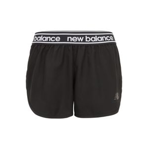 New Balance Sportovní kalhoty  černá / bílá
