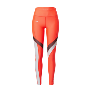 UNDER ARMOUR Sportovní kalhoty  oranžově červená / bílá / černá
