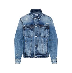 Calvin Klein Jeans Přechodná bunda 'FOUNDATION TRUCKER OMEGA'  modrá džínovina