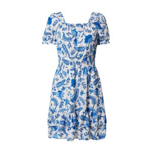 Boohoo Letní šaty  bílá / modrá