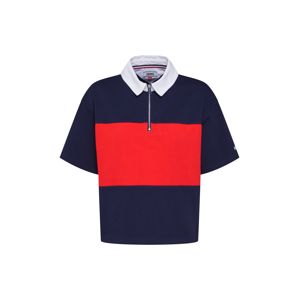Tommy Jeans Tričko  námořnická modř / červená / bílá