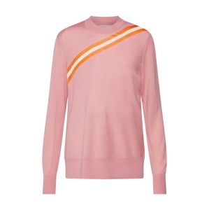 Calvin Klein Svetr 'YOKE STRIPE'  oranžová / růžová
