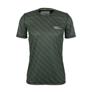 Superdry Funkční tričko 'ACTIVE AOP TEE'  tmavě zelená / černá