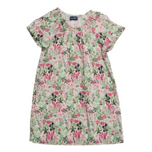 Sanetta Kidswear Šaty 'Dress'  slonová kost / zelená / růžová