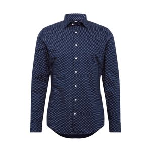 SEIDENSTICKER Společenská košile 'Light Kent'  bílá / námořnická modř