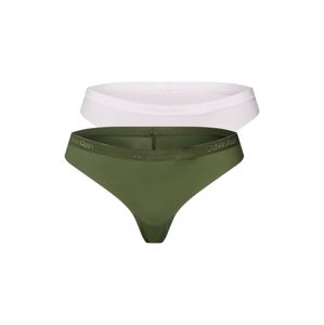 Calvin Klein Underwear Tanga  béžová / zelená