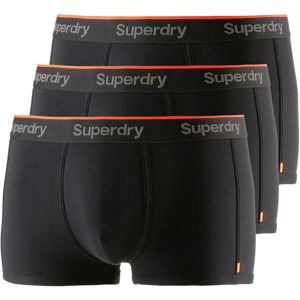 Superdry Boxerky 'Orange Label'  šedá / oranžově červená / černá