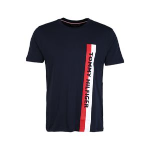 Tommy Hilfiger Underwear Pyžamo krátké ' Crew Neck '  bílá / tmavě modrá / červená