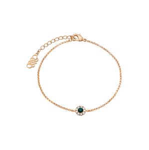 LILY AND ROSE Náramek 'Petite Miss Sofia bracelet - Emerald'  zlatá