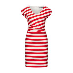 COMMA Letní šaty  červená / bílá