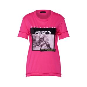 DIESEL Tričko 'T-SILY-WB'  pink / černá