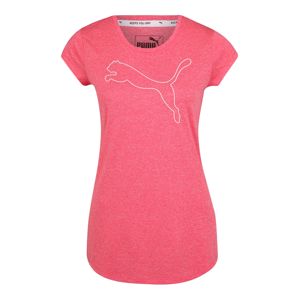 PUMA Funkční tričko 'ELEVATED ESS Cat Heather'  pink / bílá