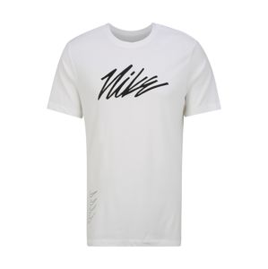 NIKE Funkční tričko 'Nike Dri-FIT'  černá / bílá