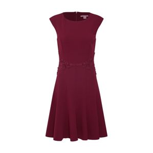 Anna Field Letní šaty 'Jersey Dress with Lace Belt and Flared Skirt'  vínově červená