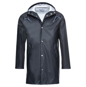 KnowledgeCotton Apparel Přechodný kabát 'Long Rain Jacket'  modrá