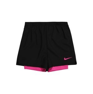 NIKE Sportovní kalhoty  pink / černá