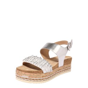 BULLBOXER Páskové sandály  stříbrná