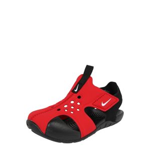 Nike Sportswear Otevřená obuv 'Sunray Protect 2 TD'  červená / černá