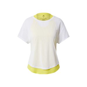 ADIDAS PERFORMANCE Funkční tričko  svítivě zelená / bílá