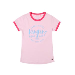VINGINO Tričko 'Igonne'  kouřově modrá / růžová