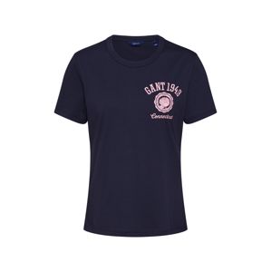 GANT Tričko 'PEONY'  růžová / tmavě modrá