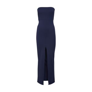 Missguided Letní šaty 'BANDEAU SPLIT FRONT MAXI DRESS'  námořnická modř