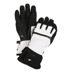 4F Sportovní rukavice  bílá / černá