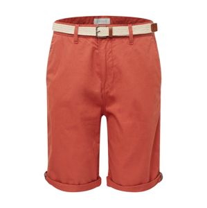 ESPRIT Chino kalhoty 'Basic Twill SH'  oranžově červená